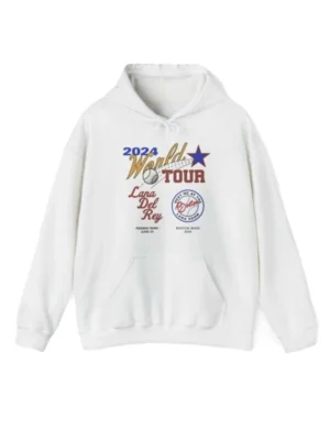 2024 World Tour Lana Del Rey White Hoodie