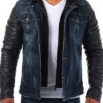 Men Hooded Denim Jacket