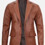 Men's Lambskin Brown Blazer