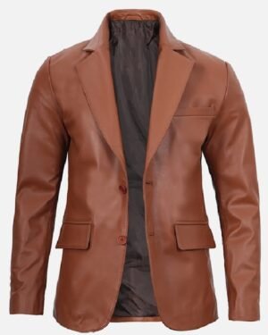 Men's Lambskin Brown Blazer