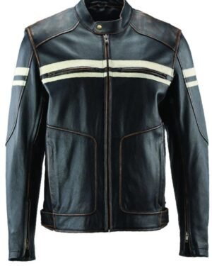 River Road Hoodlum Vintage Leather Jacket