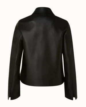 Luke Black Lambskin Leather Biker Jacket Women