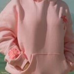 Blue Pink Palm Puff Hoodie