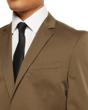 Men’s Olive Two Piece Suit Brown