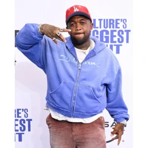 DJ Mustard BET Awards 2024 Purple Zipper Hoodie