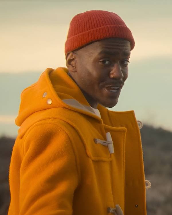Orange duffle coat sales