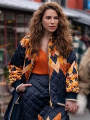 Sofia Sideris TV Series Emily In Paris S04 Printed Quilted Jacket