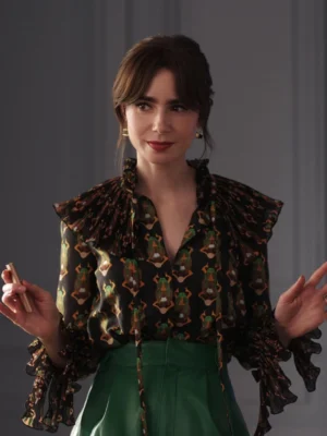 Emily Cooper Emily In Paris Season 4 Long Sleeves Blouse