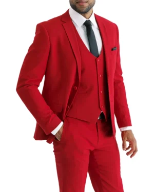 Men’s 3 Piece in Red Suit