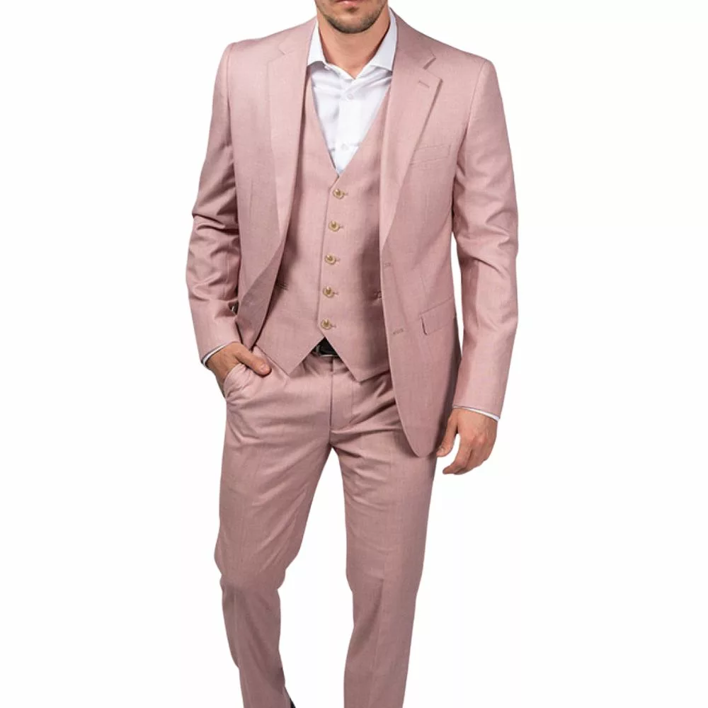 Men s Pink Prom Suit Mens Three Piece Pink Suit The Famous Jackets