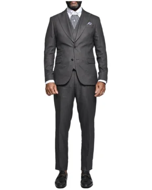 Men’s Three Piece Suit Charcoal