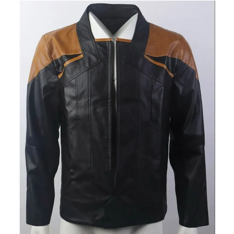 Michelle Hurd Star Trek Picard Raffi Musiker Black Leather Jacket