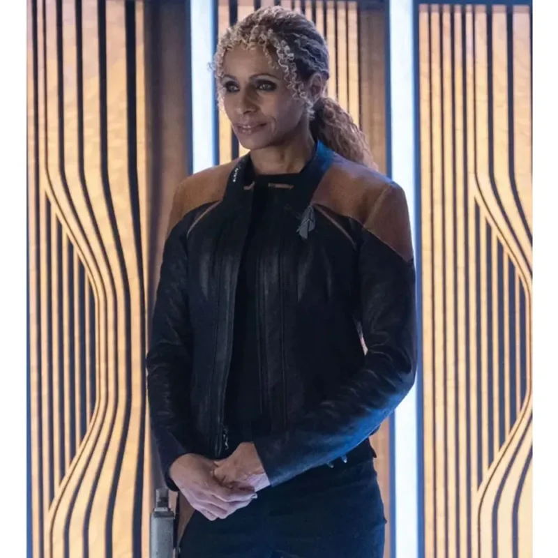 Michelle Hurd Star Trek Picard Raffi Musiker Black Jacket Leather