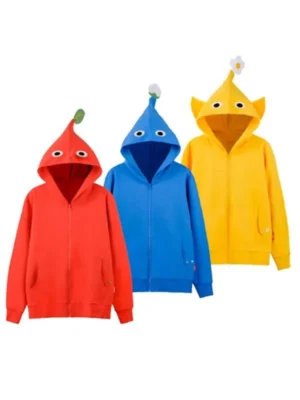 PIKMIN Nintendo Red or Blue and Hoodie Yellow