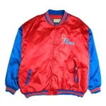 Philadelphia 76ers Classics Red and Blue Satin Jacket