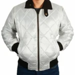 Scorpion White Bomber Drive Jacket