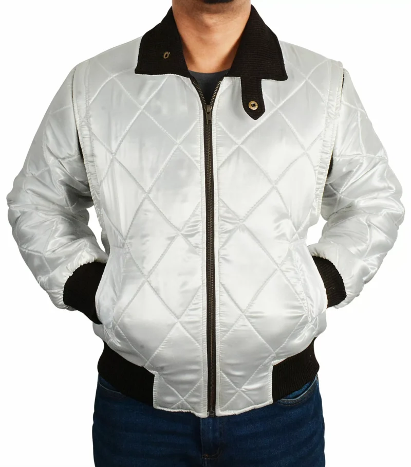 Ryan Gosling White Drive Scorpion Jacket Bomber