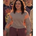 Cobra Kai S06 Samantha LaRusso Grey Cropped Sweatshirt