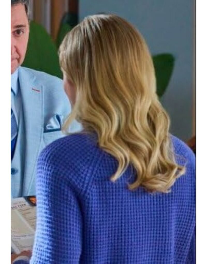 Grace My Dreams Of You 2024 Skyler Samuels Blue Knitted Sweater