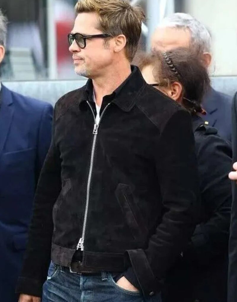 Sonny Hayes F1 2025 Brad Pitt Black Jacket Suede