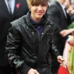 2010 Music Awards Winners Justin Bieber Black Leather Jacket