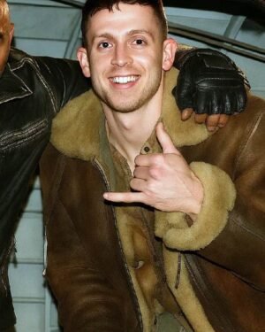 Afterburn 2025 George Somner Shearling Leather Jacket
