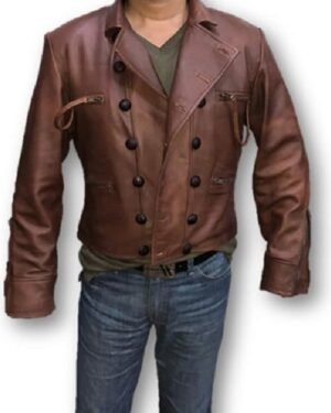 Aquaman Justice League Jason Momoa Distressed Jacket