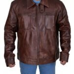 Arrow S4 David Ramsey Brown Leather Jacket