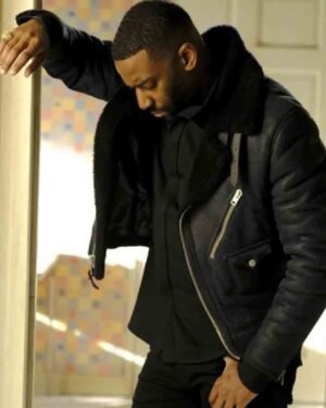 Ashley Thomas 24 Legacy Isaac Carter Black Leather Jacket