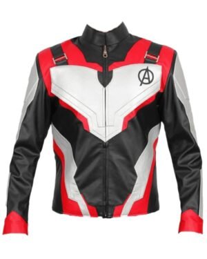 Avengers Endgame Quantum Realm Biker Leather Jacket
