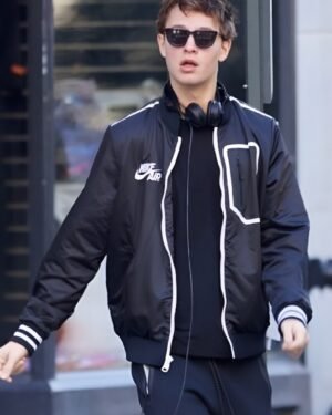 Baby Driver Ansel Elgort (Baby) Black Jacket