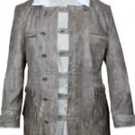Bane Dark Knight Rises Grey Shearling Coat
