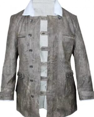 Bane Dark Knight Rises Grey Shearling Coat