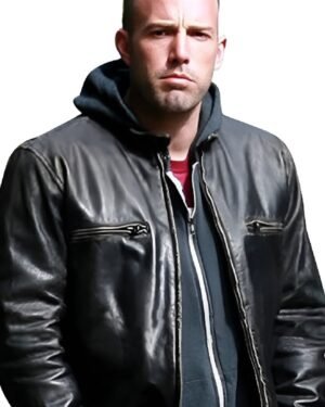 Ben Affleck The Town Doug MacRay Black Leather Jacket
