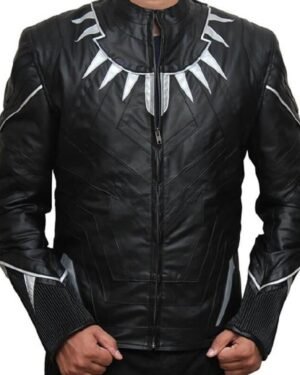 Black Panther Chadwick Boseman Leather Jacket