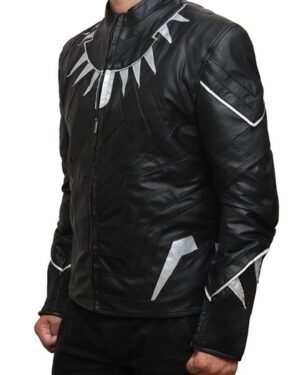 BlackPanther Chadwick Boseman Leather Jacket