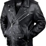 Brando CE-Armored Buffalo Leather Biker Jacket