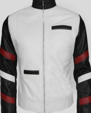 Bruce Lee White Leather Jacket