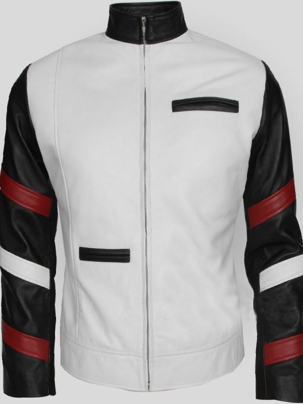 Bruce Lee White Leather Jacket