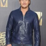 Chris Pratt Blue Leather Award Jacket