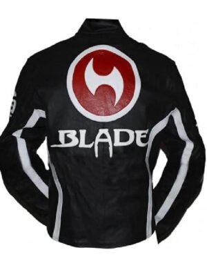 Classic Black Biker Jacket from Blade Trinity