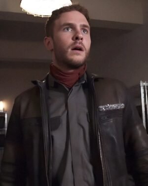 Classic Brown Leather Jacket Inspired by Leo Fitz from Agents