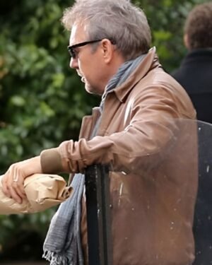 Classic Leather Jacket Inspired by KevinCostner’s Role in 3 Days to Kill