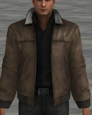 Classic Leather Jacket Inspired by Vito Scaletta from Mafia-II Game