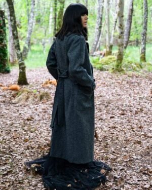 Claudia Winkleman EP08 Lapel Wool Coat The Traitors