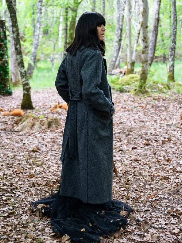Claudia Winkleman EP08 Lapel Wool Coat The Traitors