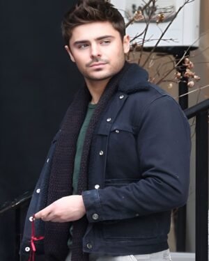 Cozy Brown Fur-Collared Jacket Inspired by Zac Efron in That Awkward Moment