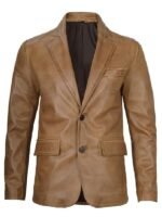 Decrum Men’s Real Leather Blazer – Lambskin Coat Style