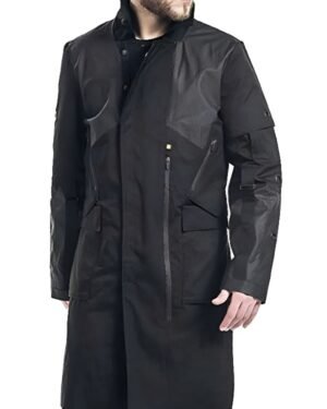Futuristic Long Coat Inspired by Adam Jensen from Deus Ex