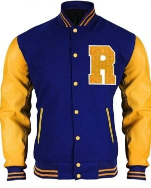 Iconic Blue and Yellow Riverdale High Varsity Jacket Worn by Archie Andrews